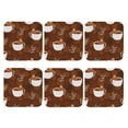 thumbnail image 2 of Bingfone Vintage Sloths Need More Coffee Leather Drinks Coasters With Set Of 6,Suitable For Home Kitchen,Coffee Cup Coasters Home Gift, 2 of 9