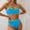 A_ Blue, variant on UTSJKR Two Piece Swimsuit for Women High Waist Bathing Suit Bottom Full Coverage Swimsuit 2 Piece High Cut Swim Suits Black M