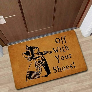 Ayatow Thin Door Mats for Inside Entry, Fox Sake Take Your Shoes Off Funny  Doormats for Outdoor Entrance Home 23.6 X 15.7 Size, Welcome Mat Indoor