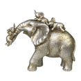 thumbnail image 1 of Estatua de elefante, regalo, centro de mesa, decoración de escritorio para gabinete, dormitorio, hogar. Estilo A Plata, 1 of 9