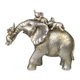 thumbnail image 1 of Estatua de elefante de resina, figura artística creativa, decoración de mesa para gabinete y hogar. Estilo A Plata, 1 of 9
