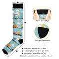 thumbnail image 3 of FORMRS Womens Knee High Socks Casual Long Thick Travel Daily Wear, 2 Pairs, Cartoon Train Pattern, 3 of 6