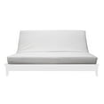 thumbnail image 1 of Premium Cotton/Polyester Futon Cover by Prestige Furnishings - Solid Collection - Solid White - Full Size (54" x 75"), 1 of 6
