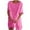 Hot Pink, variant on yillto Women's Cotton Linen Midi Dress Scoop Neck Short Sleeve Causal Loose Beach Dresses Summer