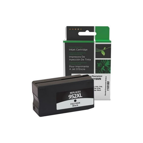 Clover Imaging Group - High Yield - black - compatible - remanufactured - ink cartridge (alternative for: HP 952XL, HP F6U19AN) - for HP Officejet Pro 7720, 7740, 8210, 8216, 8218, 8710, 8720, 8730, 8740