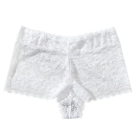 Cotton Tummy Control Underwear for Women Women Panty  Women s Sexy Solid Lace Breathable And Comfortable Thin High Waist Briefs