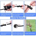 thumbnail image 5 of GooingTop Misters for Outside Patio - 26FT((8M) Misting Cooling System with 8 Brass Mist Nozzles and 3/4" Adapter,Outdoor Mister for Patio Backyard Garden Greenhouse Trampoline Sprinkler, 5 of 7