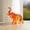 Orange, variant on KY Crystal Thai Elephant Statue Sculptures Trunk Up Feng Shui Ornament Wealth Lucky Figurine Collectible Home Decor