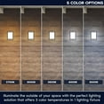 thumbnail image 2 of Luxrite LED Outdoor Wall Light, 10in Half Cylinder Wall Sconce, Aluminum, 5CCT 2700K-5000K, 15W, IP54, ETL 2 Pack, 2 of 7