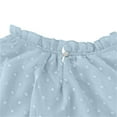 thumbnail image 7 of Fesfesfes Girls Long Sleeve Shirt with Ruffle Cuffs Polka Dots Kids Girls Pullover Shirts Cute Crewneck Top Fashion Dressy Tunic Tops(Blue#1,9 Years), 7 of 7