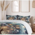thumbnail image 4 of Ambesonne Tree of Life Duvet Cover Set, Intangible Universe, King, Blue Lilac Pale Orange, 4 of 5