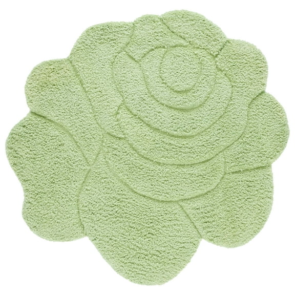 SAFAVIEH Novelty Messiah Floral Area Rug, Green, 6' x 6' Round