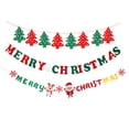 thumbnail image 1 of 3 unids Navidad Banners decorativos banners creativos banners de telón de fondo banderas de cadena, 1 of 5