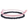 thumbnail image 2 of Ruiboury 2 Pieces Braided Bohemian Bracelet Anklets Woven Set Leg Chain Fabric Style Tassel Adjustable String for Friendship type 2, 2 of 6