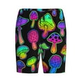 thumbnail image 4 of Wukai Bright Mushrooms Men’s Short Pajama Pants With Pockets Soft Sleep Pj Shorts for Men-Medium, 4 of 6