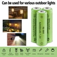 thumbnail image 2 of JINTION Solar Rechargeable Ni-MH AA Batteries 400mAh Battery 8 Pack, 2 of 7