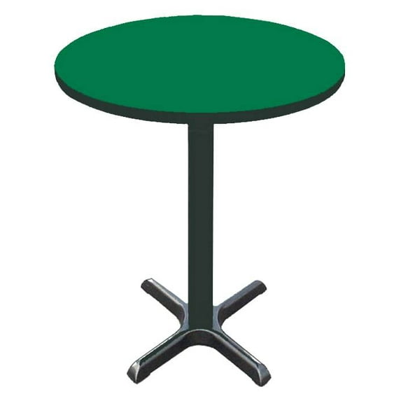Round Cafe Breakroom Top in Green (24 in./Green)