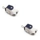 thumbnail image 3 of Eigraketly Mini bolsa de golf PU cuero portátil pequeño portabolas bolsa de almacenamiento colgante cintura cinturón organización regalos azul Azul blanco 2piezas, 3 of 6