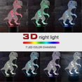 thumbnail image 3 of Lámpara de dinosaurio 3D, luz nocturna LED, Plug and Play, 7 colores cambiantes, lámpara de luz nocturna hy, 3 of 5