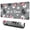 Gray Christmas Snowman, variant on Long Mouse Pads for Desk,Light Blue Christmas Tree Pattern Desk Mats on Top Of Desks, Desk Mouse Pad Extra Large with 3mm Non-Slip Base and Stitched Edge for Gaming,Office,Work,Home 31.5x11.8in