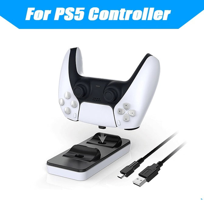 Dual Charging Station for PS5 Dualsense Controller | High Speed Charging  Station | Anti-Slip Charging Base | Space Saving Design | Detachable Mini  Adapter | Intelligent Protection - Walmart.com