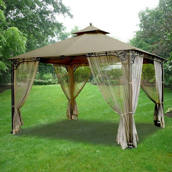 Garden Winds Replacement Canopy Top for Fair Oaks Highland Gazebo - RipLock 350