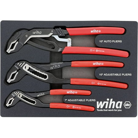 

3 Piece Classic Grip Adjustable Water Pump Pliers Tray Set
