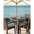 thumbnail image 3 of Hokiten Outdoor Tablecloths with Umbrella Hole & Zipper, Summer Palm Tree 54x54 Inch Square Tablecloths, Farmhouse Nature Tropical Plant Leaves Waterproof Table Cloth, Patio/Pool/Picnic Table Covers, 3 of 7