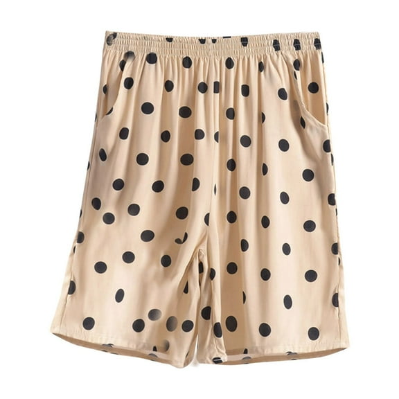 Women's Plus Size Sleep Shorts Akafmk Women's Pajama Shorts Soft Sleepwear Bottom Shorts Home Shorts Lightweight Loungewear Shorts with Pockets