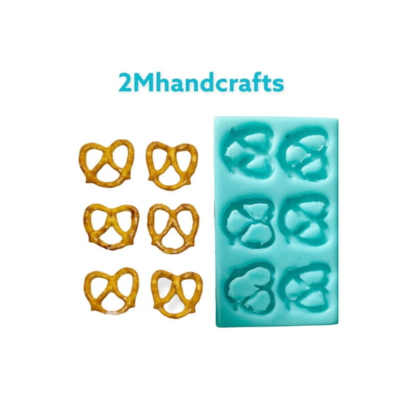 Realistic Mini Pretzels Mold| Snack Shape Silicone Mold| Soap| Candle | Mold for Wax| Mold for Resin| Not Food Grade