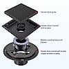 thumbnail image 5 of Shower floor siphon plaza 15 x 15 cm, detachable, food grade 304 stainless steel, matte black, 5 of 5