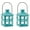 Blue, variant on Kate Aspen Mini Decorative Lanterns - Set of 24 - Vintage Metal Lantern Candle Holders for Wedding Centerpiece, Home Decor and Party Favor (White)