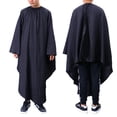 thumbnail image 4 of MasteelfCA Cape de Coupe de Cheveux Professionnelle pour Client de Salon, Robe de Barbier avec Manches (Noir), 4 of 7