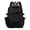 Black, variant on Macaron Solid Blank Backpack for Customization, Lightweight Pastel Canvas School Bookbag with Multiple Pockets for Students Travel