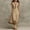 Khaki, variant on Morttic Women's Solid Color Cross Halter Neck Sleeveless Slim Fit Maxi Dress – Beach Vacation & Daily Date Outfit Khaki，L