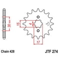 thumbnail image 5 of Front & Rear Sproket Kit for HONDA H100 SD,S2G,SJ 84-93 JT Sprockets, 5 of 7