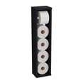 thumbnail image 3 of Bali 28" High Toilet Paper Holder Narrow Shelf Organizer for Bathroom, Living Room, Kitchen Black, 3 of 5