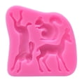 thumbnail image 4 of Moldes para hornear de Forest Friends (ciervo, conejo, ardilla) para diseños de fondant Formas de animales de silicona hechas a mano, 4 of 5