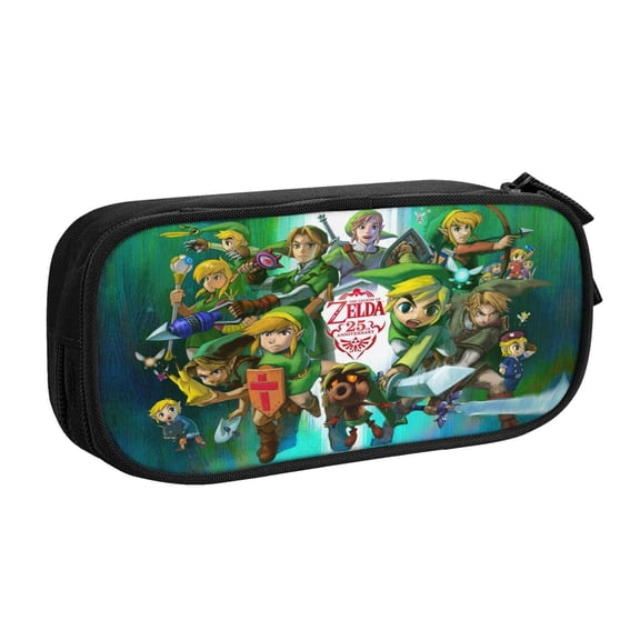 The Legend Of Zelda Pencil Case, Multipurpose Pencase ,Large Capacity Durable Pencil Pouch Storage Pen Bag Organizer Stationery