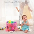 thumbnail image 5 of 4pcs colorful mesh beach tote bag, mesh drawstring shopping bag suitable for gifts, toys, groceries and laundry, 5 of 7