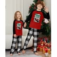 thumbnail image 2 of Pijamas familiares a juego de Navidad 2024, pijamas con estampado de imagen alegre, conjunto a juego para adultos y niños, mono de bebé + ropa para perros, 2 of 5