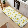 thumbnail image 5 of Small Yellow Lemon Fruits GreenLeaves Pattern Kitchen Rug Mat,Kitchen Runner Rugs Non Skid Washable,Decorative Kitchen Floor Mats for Kitchen,Sink,Laundry,17"x47.2", 5 of 7
