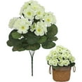 thumbnail image 2 of Artificial Geranium Plant – Faux, Nanoei Artificial Plants, Bulk Artificial Crabapple Flowers with Individual Packaging, Wedding Arch Décor, Faux Botanical Stems for Diy Floral Crafts Green, 2 of 9