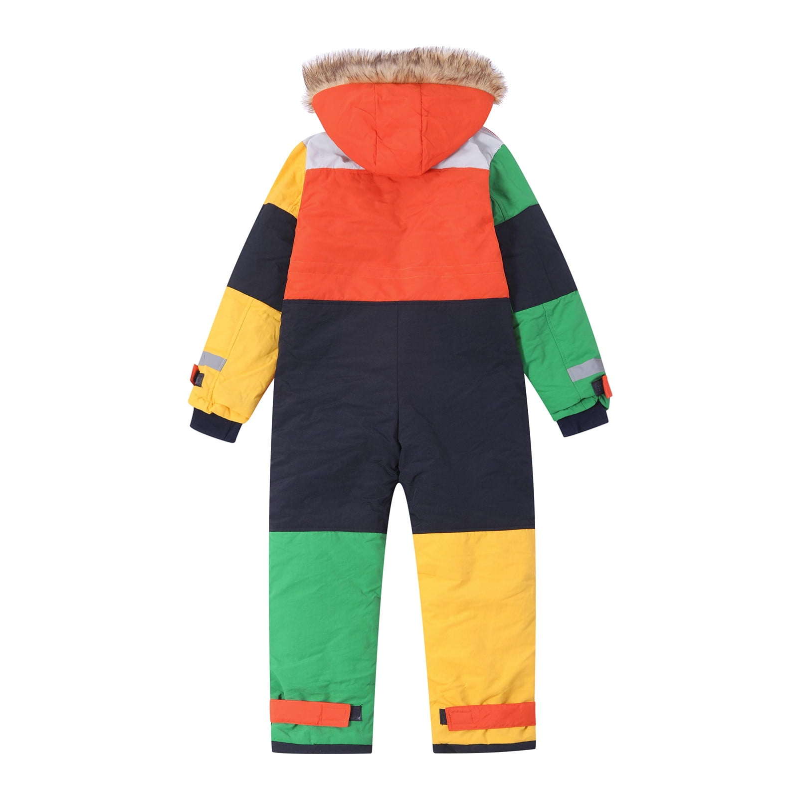 TEAJOPSUU Boy's Girl's Snow Suit Infant Toddler Baby Skisuit One Piece Waterproof Insulated Winter Jumpsuit Coveralls 1-15 Years A-Multicolor
