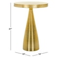 thumbnail image 5 of Safavieh Champeaux Glam Metal Round End Table, Champagne Gold, 5 of 7