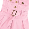 thumbnail image 6 of EnJoCho Girls Summer Denim Dress Sleeveless Button Down Collared Jean Dresses Y2K Pleated A Line Dress with Belt Toddler Maxi Dress Summer, 6 of 7