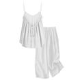 thumbnail image 5 of mgoYE Teen Girls Cotton Linen Pants Sets Solid Sleeveless Crewneck Tank Top Wide Leg Beach Trousers 2Pcs Kids Summer Outfit 3T 4T 5T 6T 7T 8T 9T 10T 11T 12T 13T 14T, 5 of 5