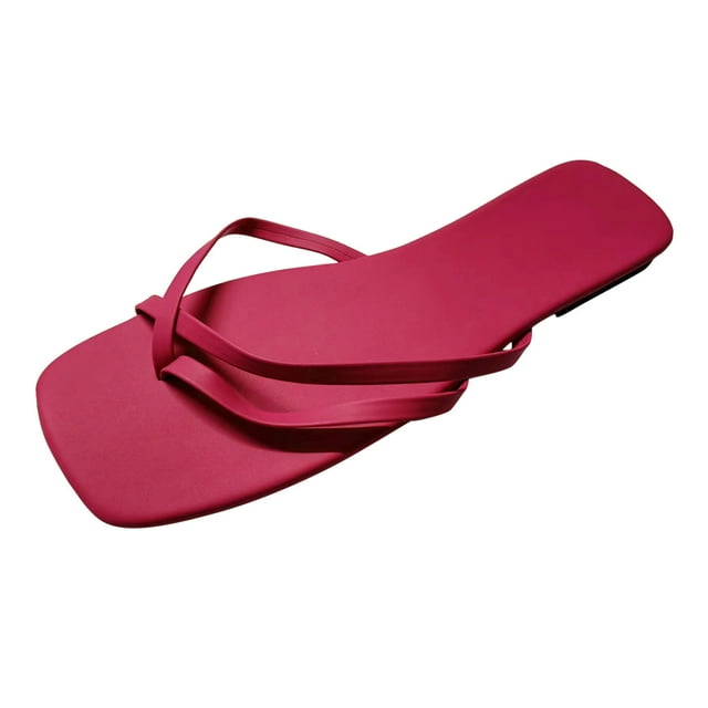 B91xZ Platform Slide Sandals for Women Rhinestone Glitter Slip On Footbed Platform Sandals Slippers,Hot Pink 8