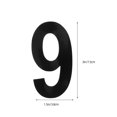 thumbnail image 2 of HLONK 6 Sheets Reflective Waterproof Self Adhesive Mailbox Numbers Sticker Decal for Signs Doors Cars Home Business Address, 2 of 8