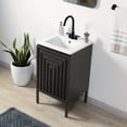 thumbnail image 6 of JONATHAN Y Rowan 20 in. W x 18 in. D x 33 in. H, 2-Shelf, Bath Vanity Cabinet ONLY, Black, VAN1018C, 6 of 7